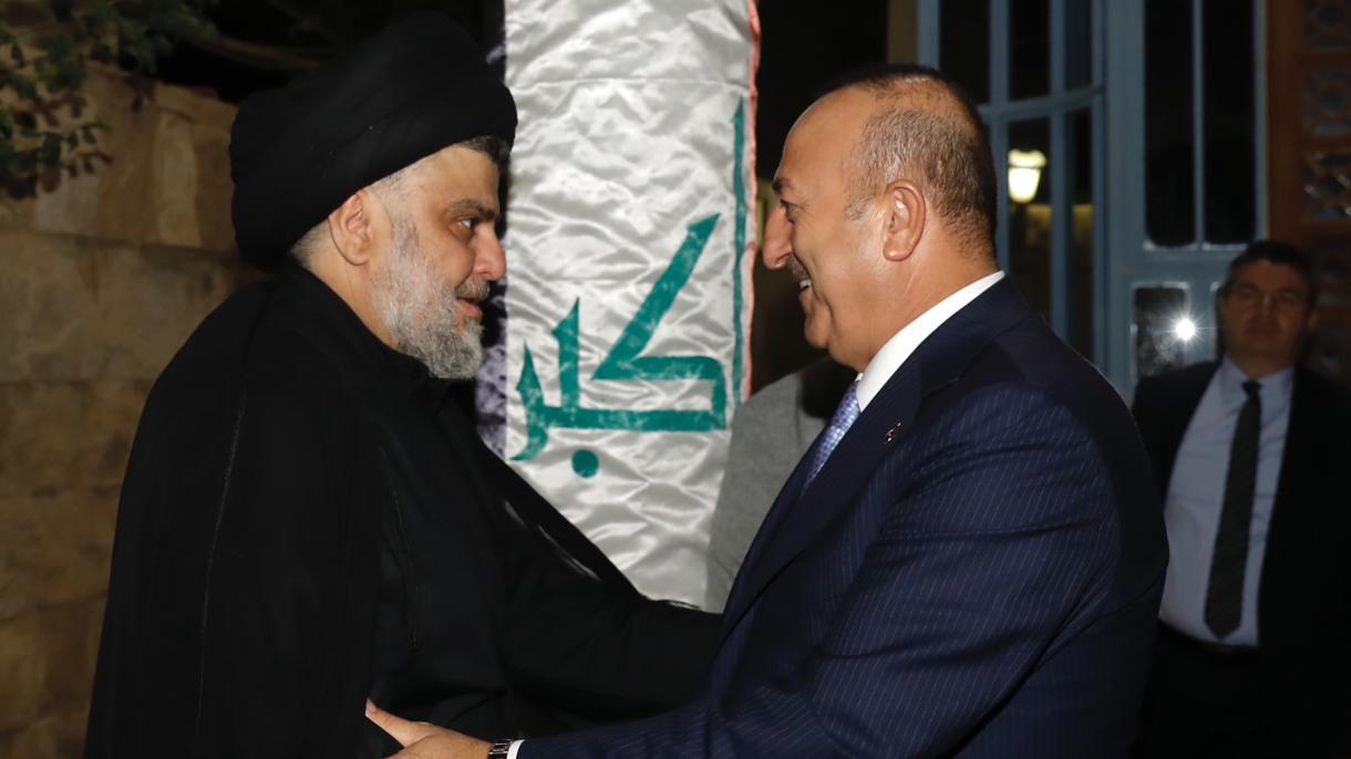 Mevlut Cavusoglu s’entretient avec Moqtada al-Sadr