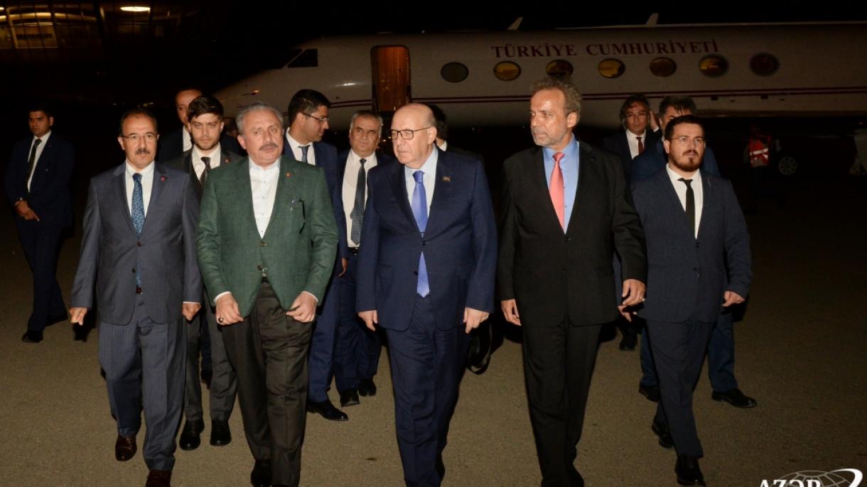 Türkiyə Böyük Millət Məclisinin sədri Mustafa Şentop Azərbaycanda səfərdədir