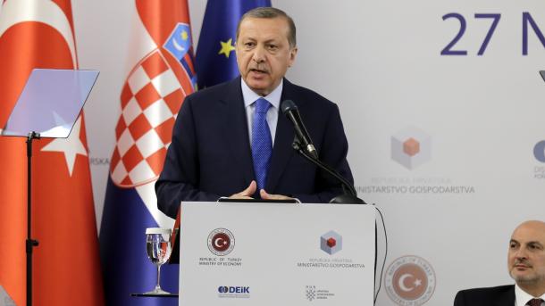Dövlət başçısı R.T. Ərdoğan Türkiyə-Xorvatiya Biznes Forumunda iştirak edib