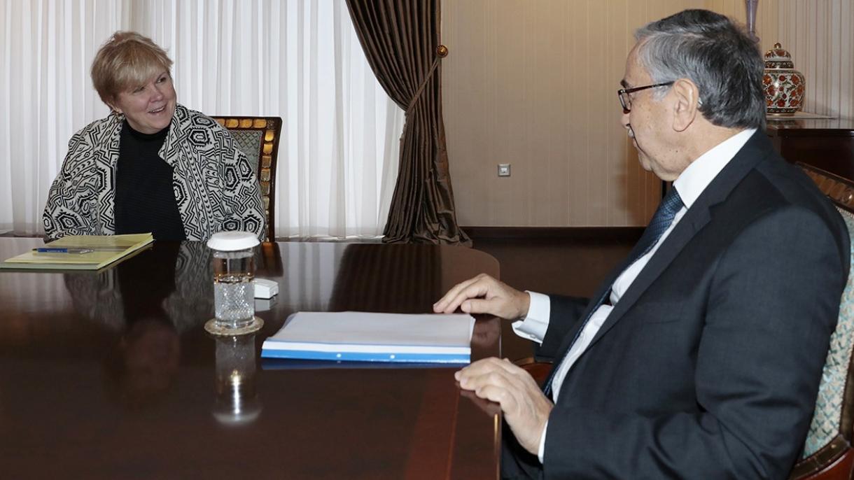 Presidente turco-cipriota e enviada especial para o Chipre realizam uma reunião útil