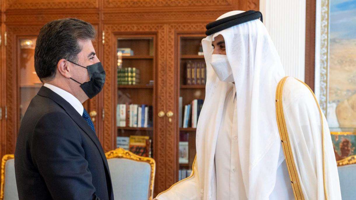 امیر قطر با نچیروان بارزانی دیدار کرد