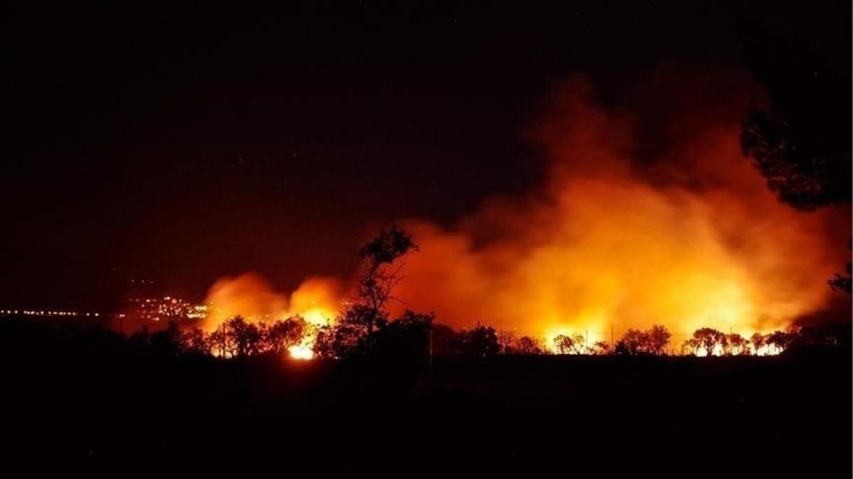 آتش‌سوزی در اربیل عراق