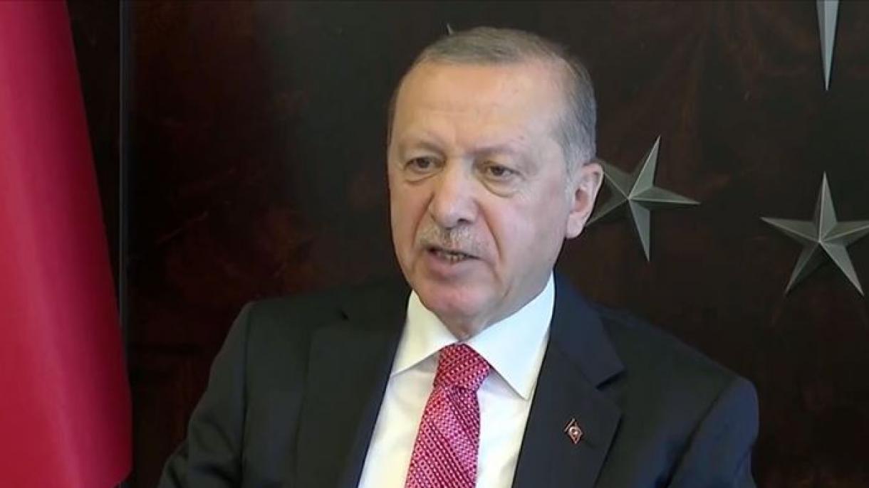 Prezident Erdogan Gadyr gijesi bilen bagly ýüzlenme çap etdi
