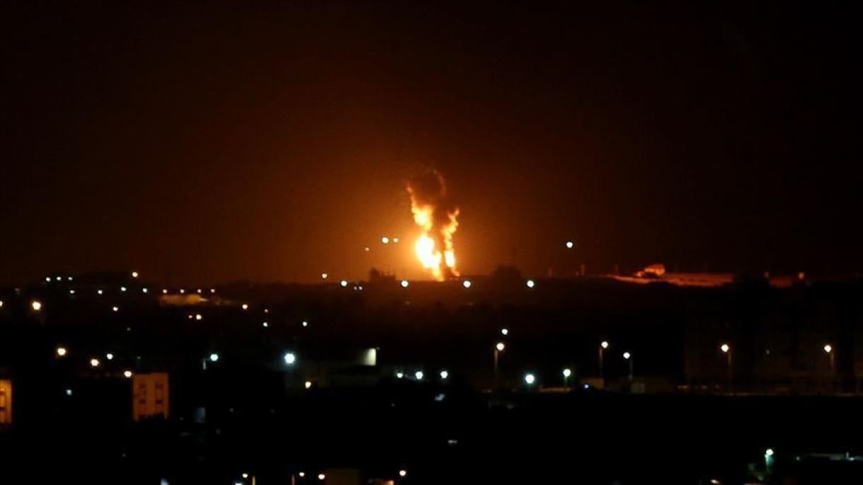 以色列战机对加沙实施轰炸