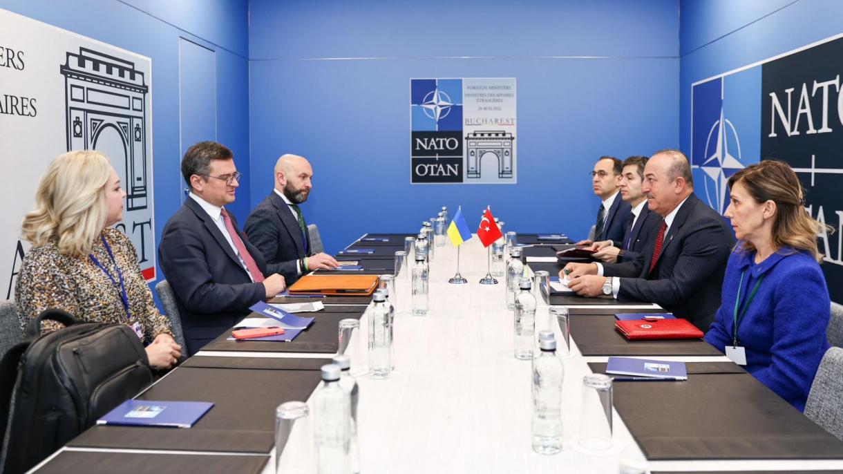 Mavlud Chavusho‘g‘li Buxarestda Dmitriy Kuleba bilan uchrashdi