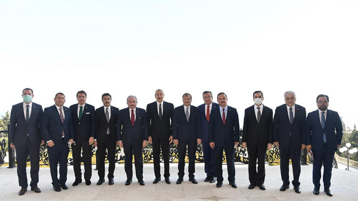 Ketua Parlimen Turki Bertemu dengan Presiden Azerbaijan di Baku