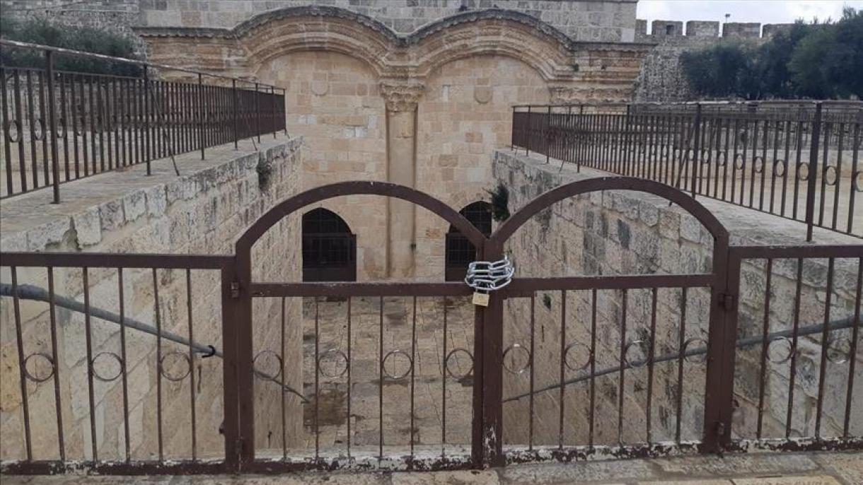 نظامیان اسرائیل درب های مسجدالاقصی را مجددا باز کردند