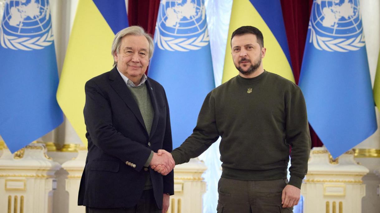 Visita de Guterres a Kiev: "é vital prolongar o acordo dos cereais"