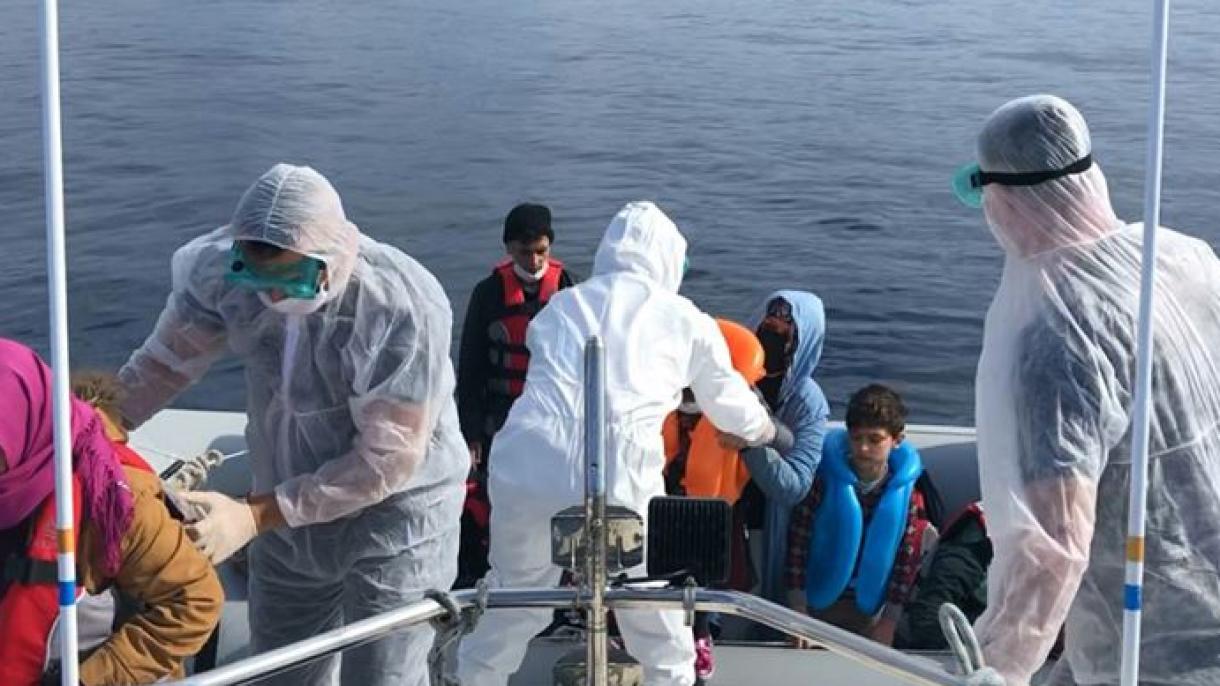 یونانی سیکیورٹی  قوتوں نے پناہ گزینوں کو ترک پانیوں میں واپس دھکیل دیا