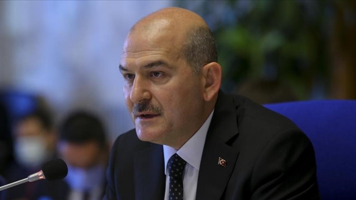 تاکید وزیر کشور به کاهش چشمگیر اعضای سازمان تروریستی و تجزیه طلب پ ک ک در ترکیه