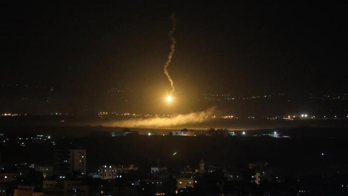 Израелска ракетна атака в Сирия...