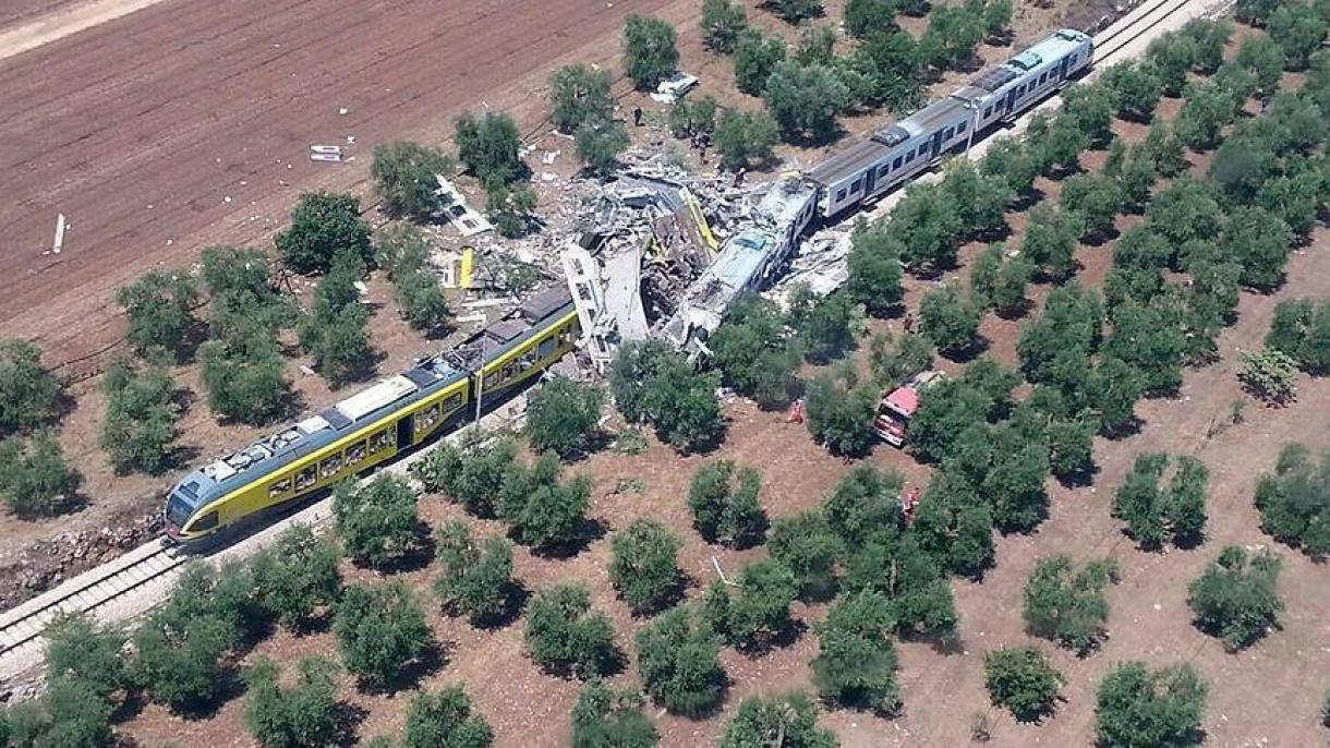 اٹلی:ٹرین تصادم میں ہلاکتوں کی تعداد 25 ہو گئی