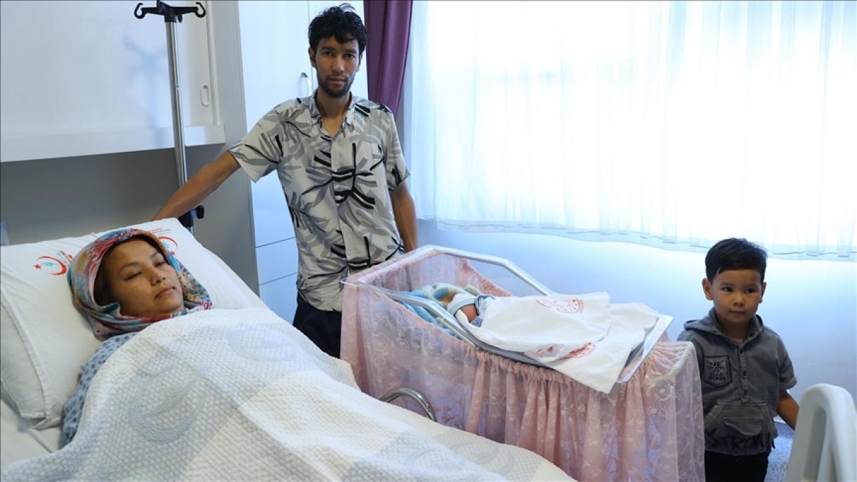 یک پناهجوی باردار افغان در استان ادیرنه وضع حمل کرد