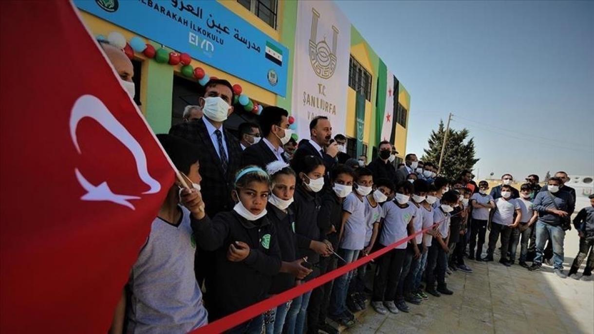 Grâce à un soutien turc, ouverture de deux écoles à Tall Abyad en Syrie