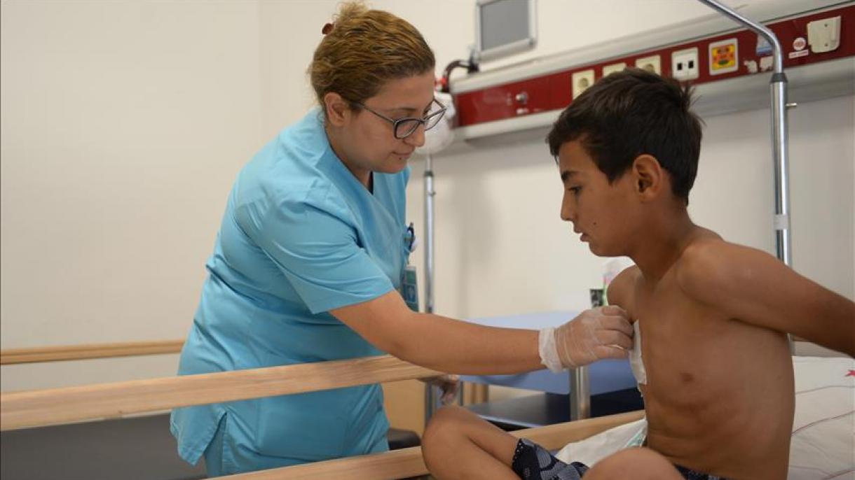 درمان دو کودک مجروح سوری در ترکیه