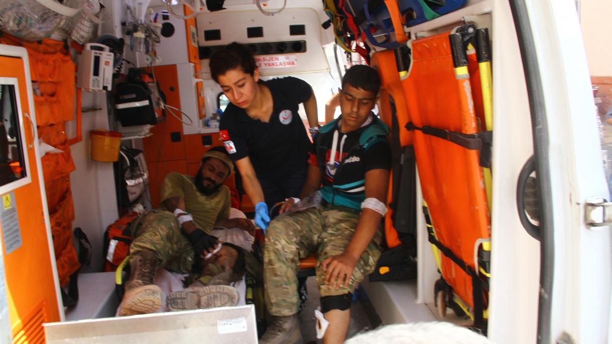 Ранени в Джераблус бойци се транспортират в Турция...