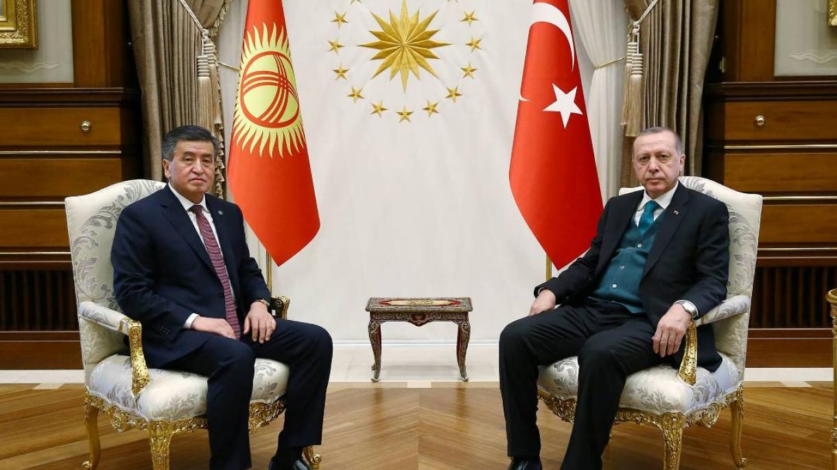 Президент Эрдогандын Джовенел Моиз жана Сооронбай Жээнбеков менен сүйлөшүүсү