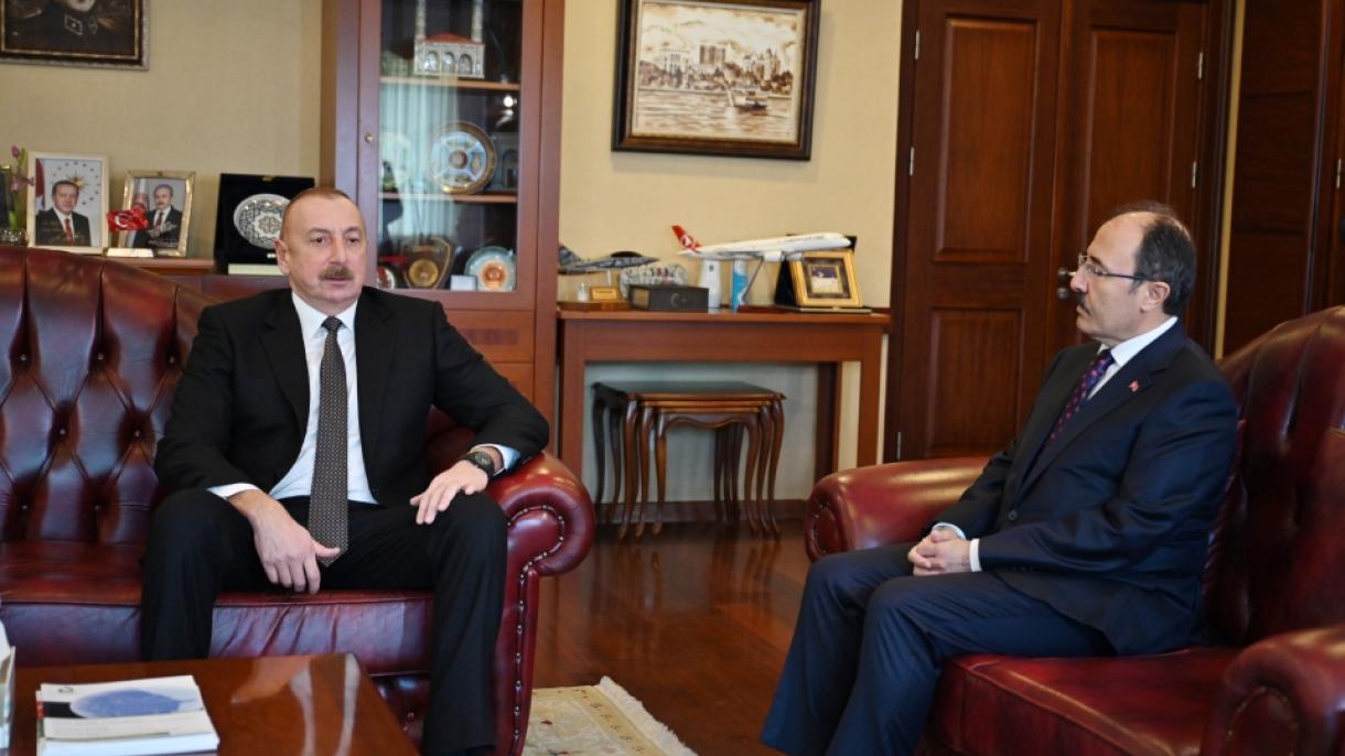 Prezident İlham Əliyev Türkiyənin Azərbaycandakı səfirliyində olub