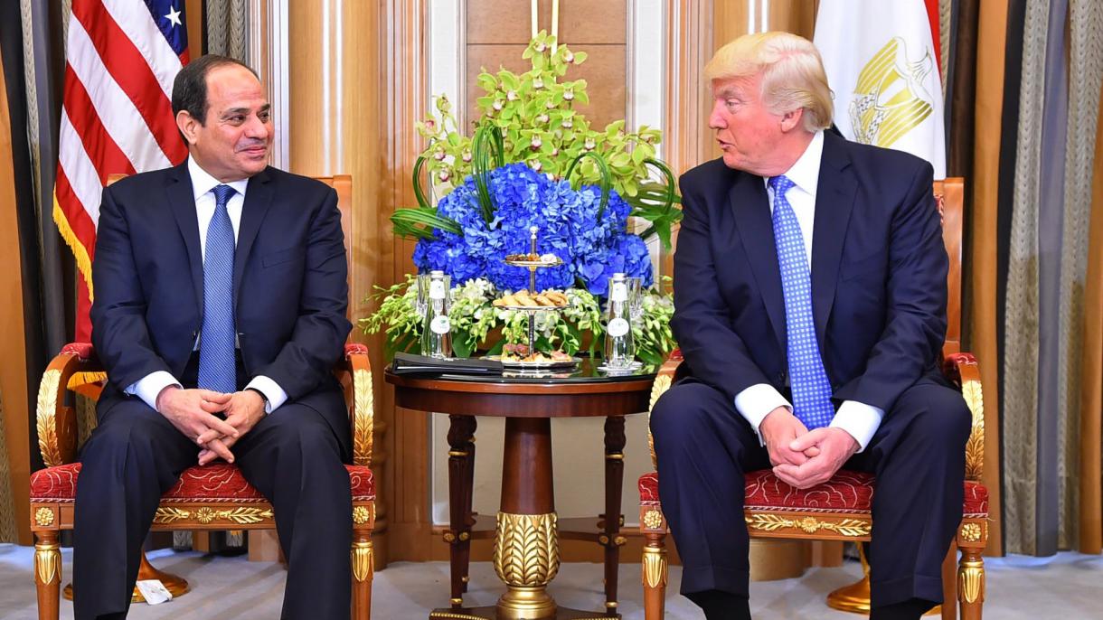美国总统特朗普与埃及总统电话会晤