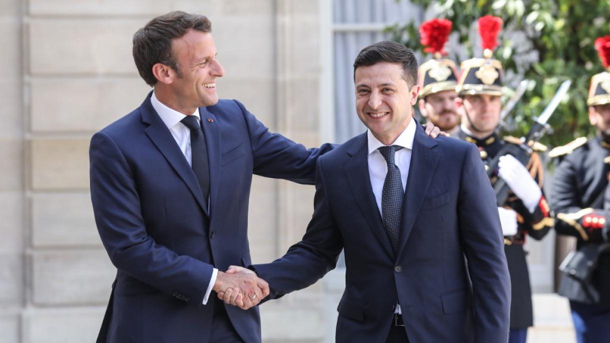 Zelenskiy belän Makron telefonnan söyläşte