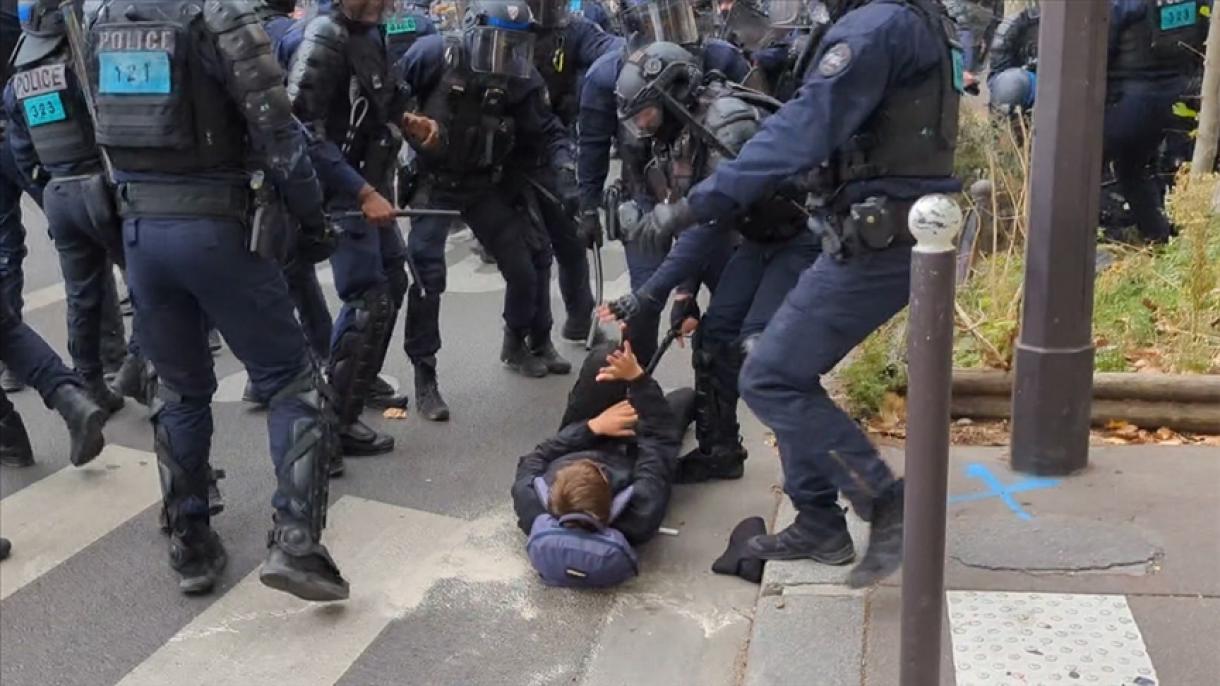 Keményen lépett fel a francia rendőrség