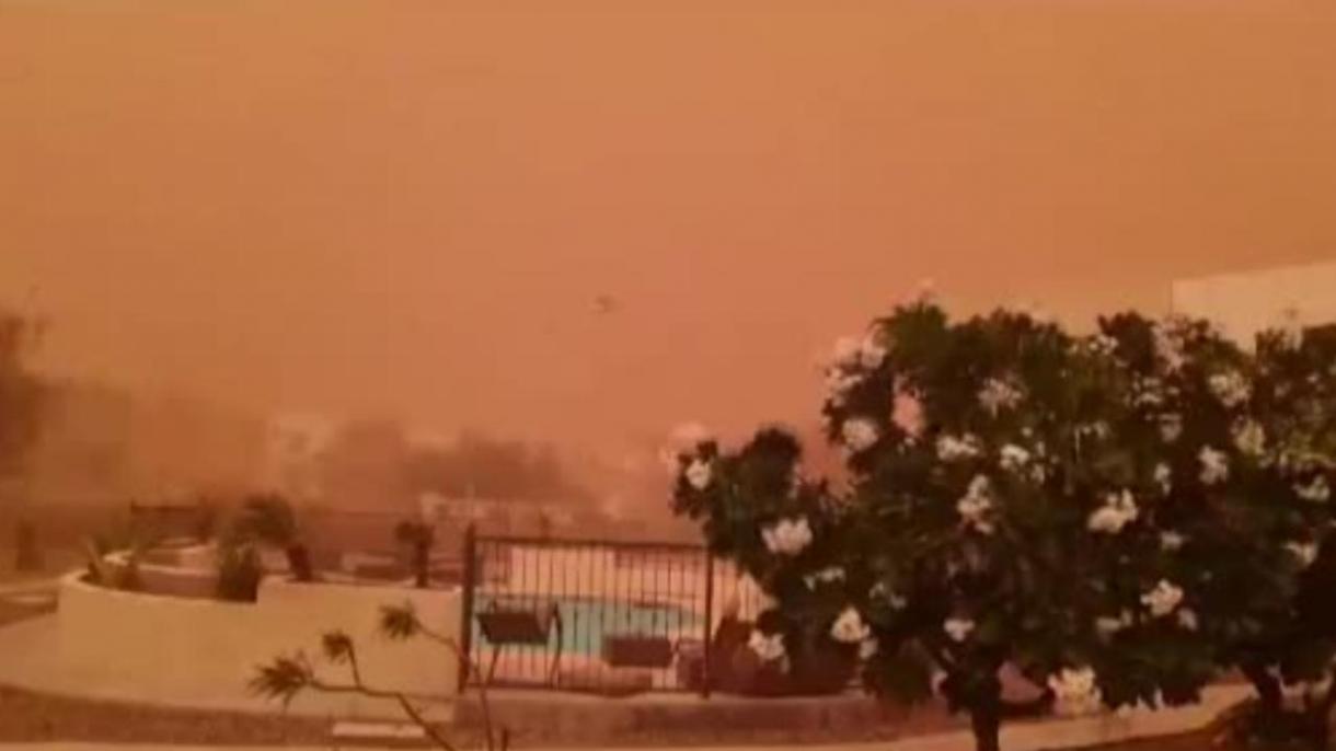 En Sonora, México la tormenta de arena paraliza la vida