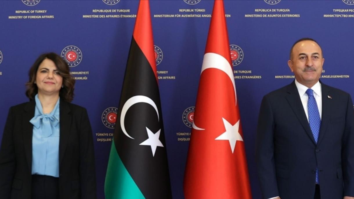 دیدار چاووش‌اوغلو با وزیر امور خارجه لیبی