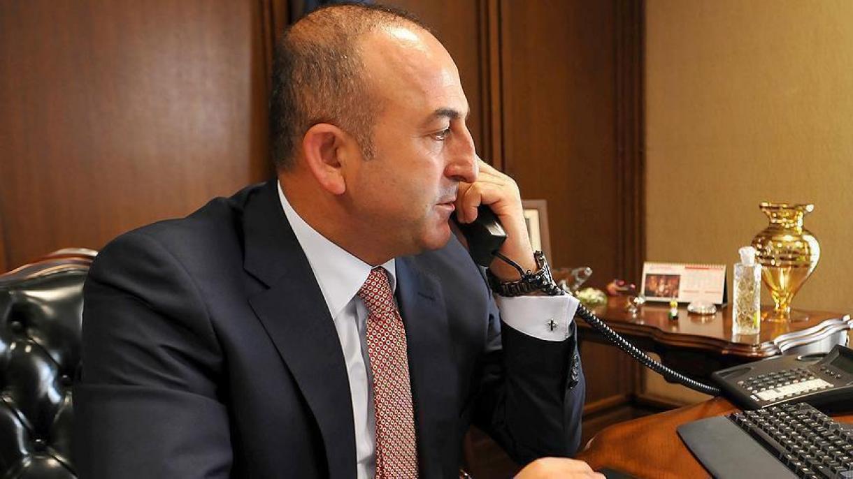 Çavusoglu falou por telefone com o seu homólogo americano