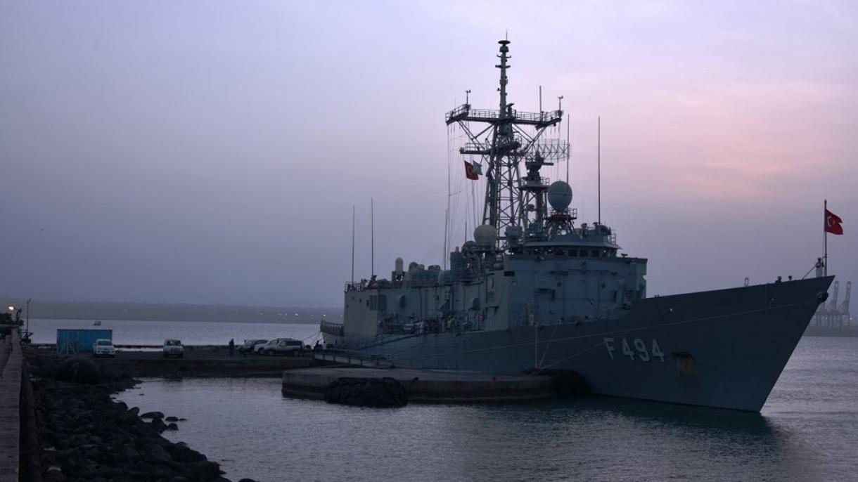 اصابت موفقیت آمیز فیر کشتی جنگی  "TCG گوکچه آدا"  به اهداف تعیین شده