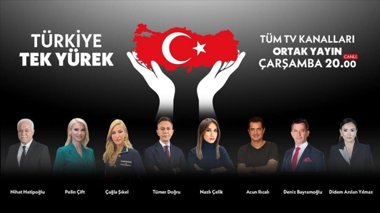 Campania de donații "Türkiye o singură inimă"