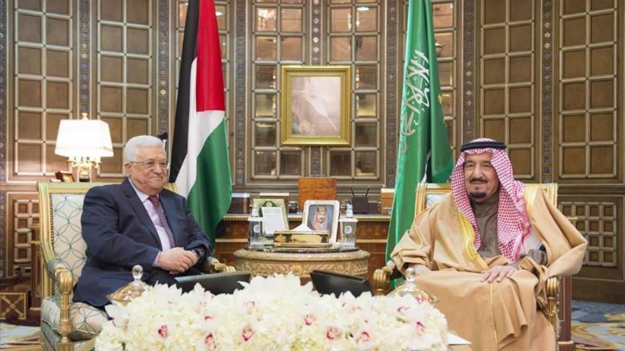 دیدار محمود عباس با پادشاه عربستان سعودی در ریاض