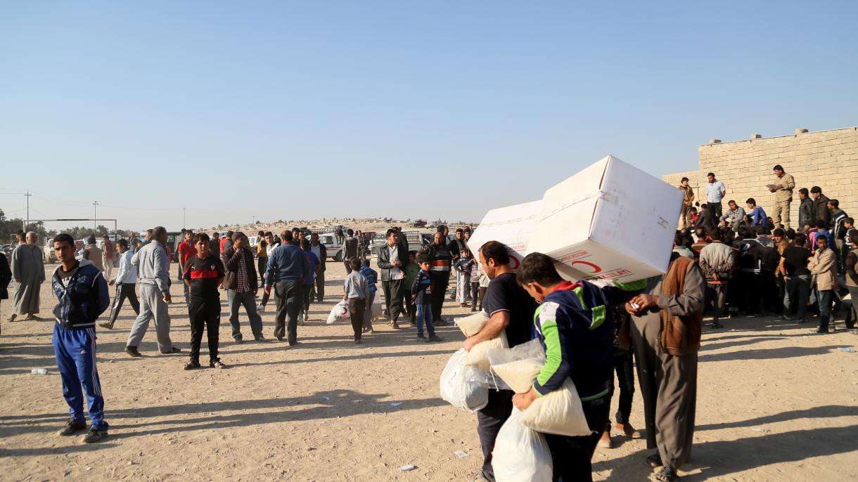 کمک انبوه و فوری ترکیه به غیرنظامیان آواره از موصل
