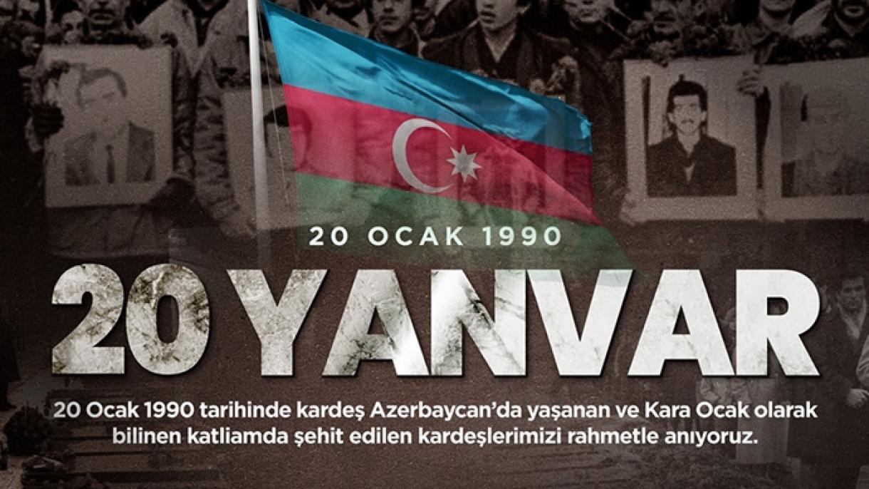 Az 1990. január 20-i azerbajdzsáni mészárlás áldozatairól emlékeztek meg
