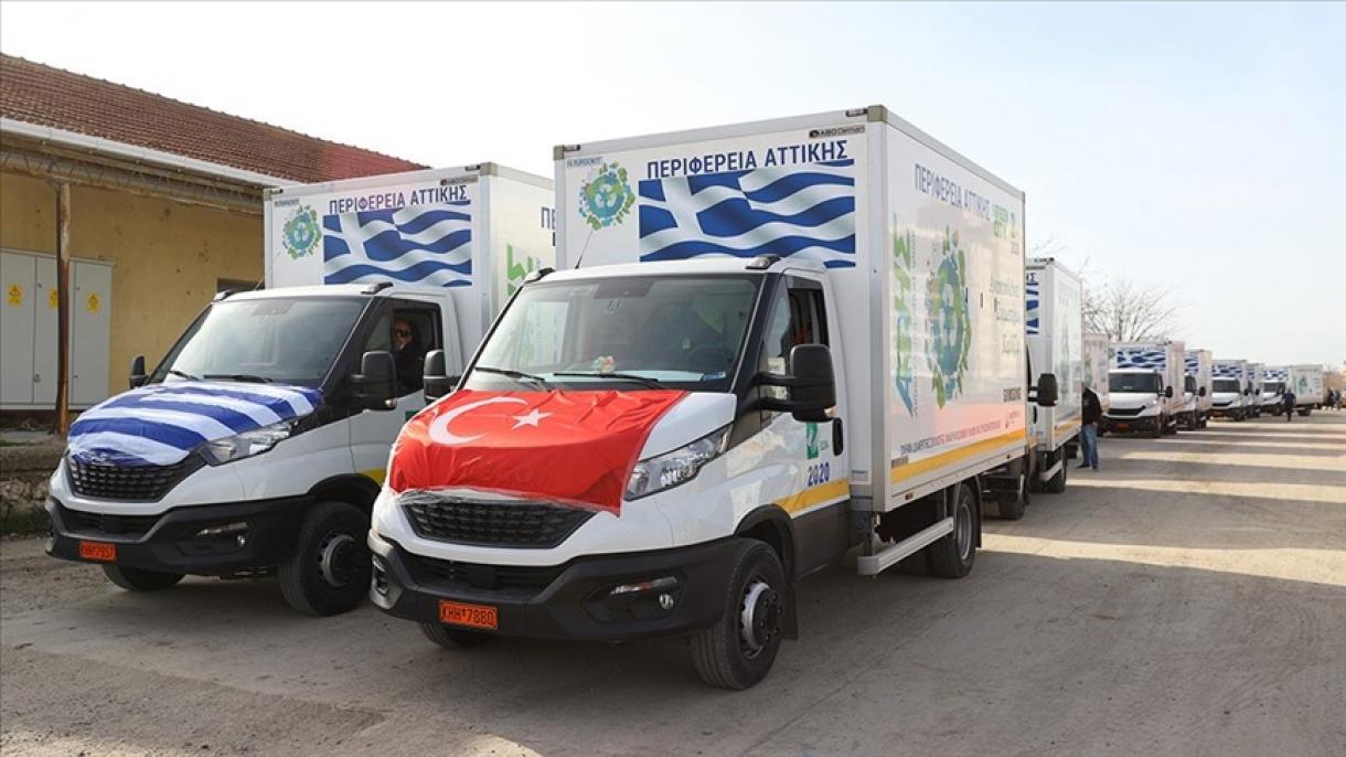 Grecia invia 250 tonnellate di aiuti umanitari alla Türkiye