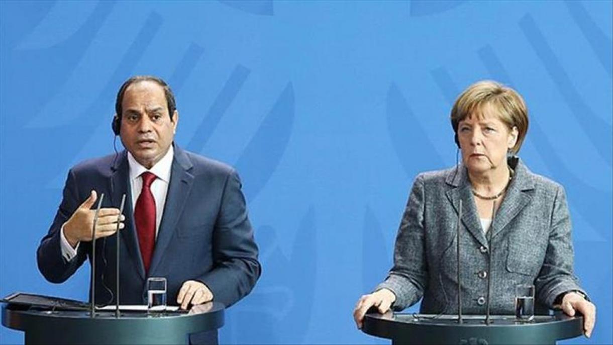 دیدار رئیس جمهور مصر با صدر اعظم آلمان