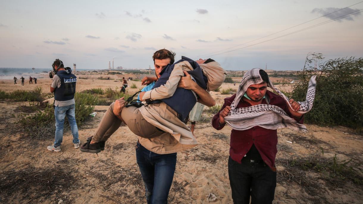 اسرائیلی طیاروں کی بمباری ،2 فلسطینی شہید