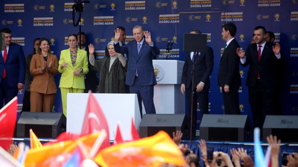 Președintele Erdoğan a transmis un mesaj de unitate și solidaritate la mitingul din Kırklareli