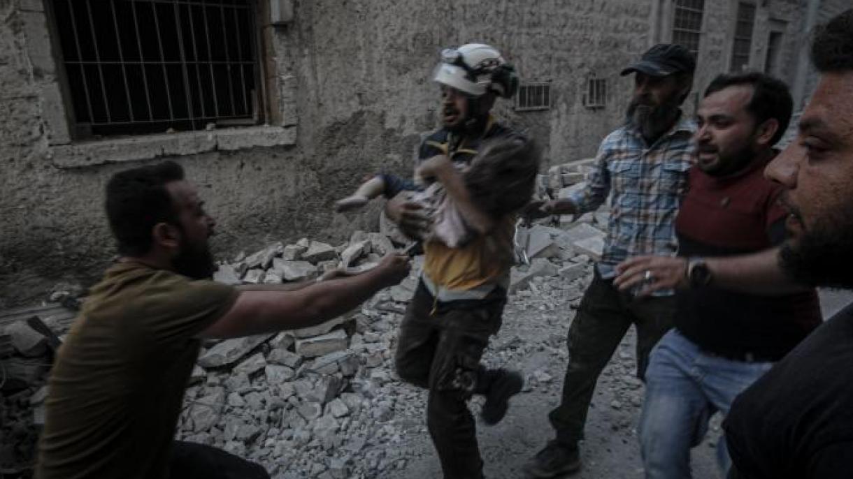 کشته شدن 13 غیر نظامی منجمله یک زن باردار در ادلب