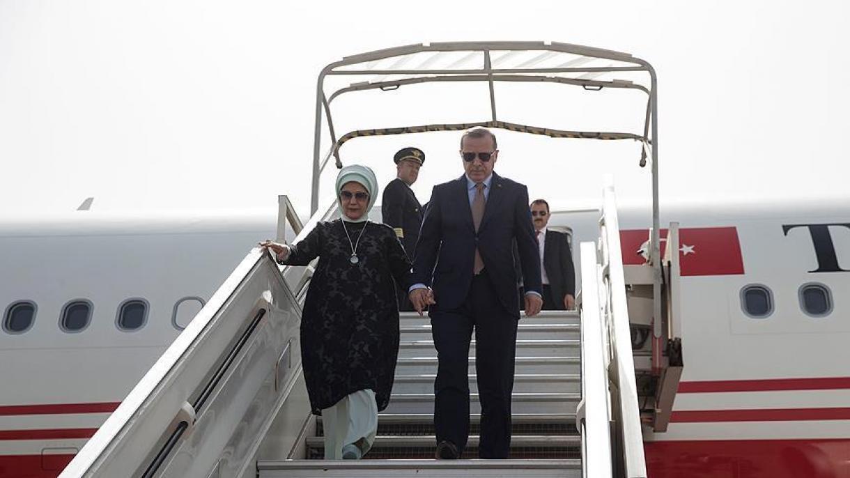 Arrivée du président Recep Tayyip Erdogan à Tunis