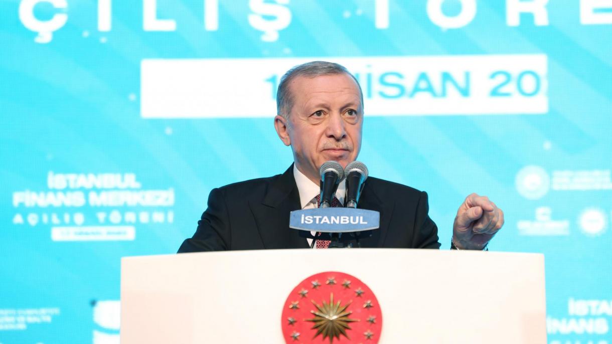ترک صدر رجب طیب  ایردوان نے استنبول فنانس سنٹر کا افتتاح کر دیا