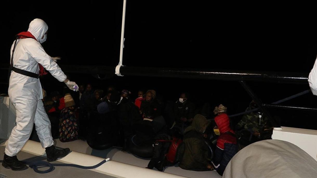 被推入土耳其领海的非正规移民获救