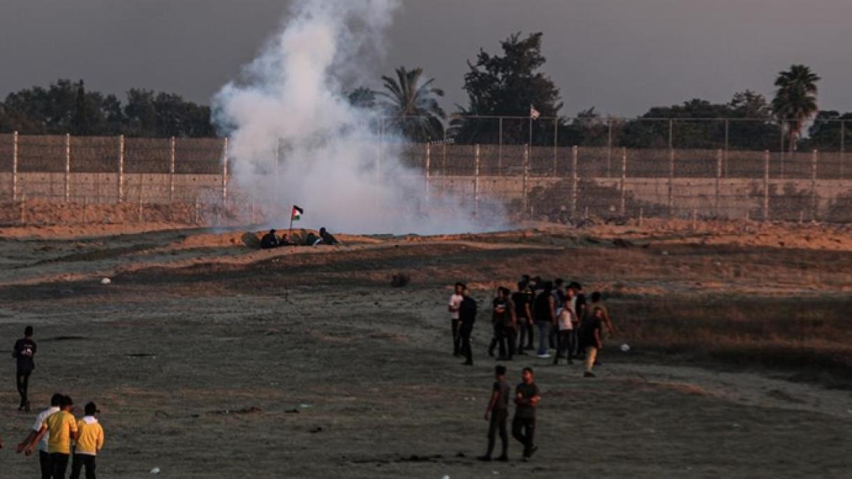 以色列部队向抗议“旗帜游行”的巴勒斯坦人开枪