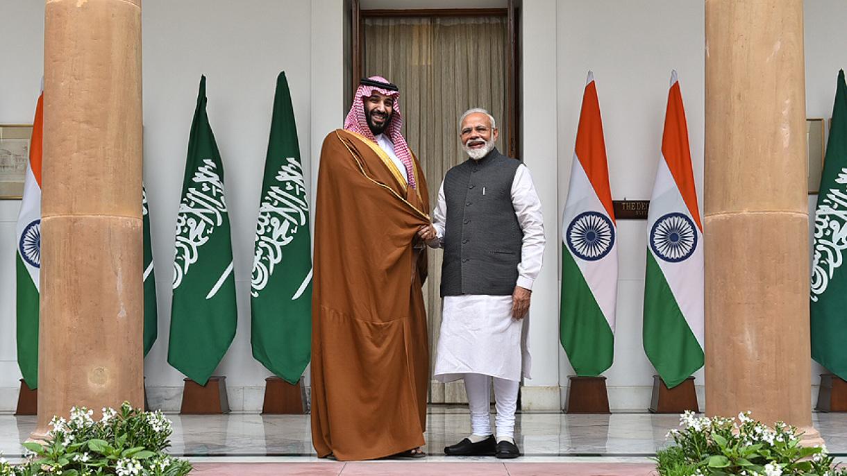 沙特王储萨勒曼抵达印度