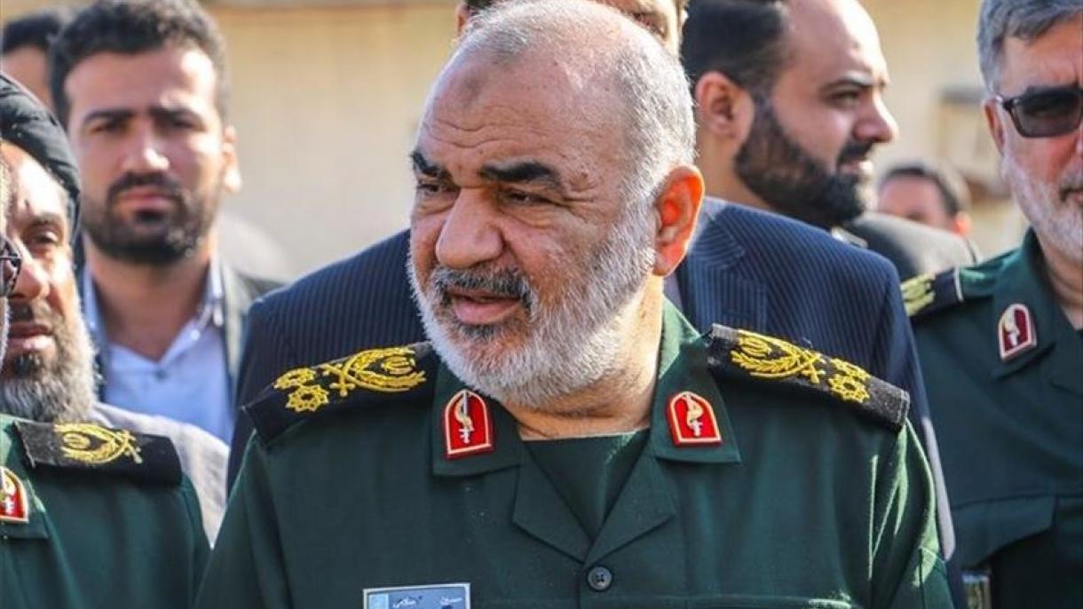 حضور فرمانده سپاه پاسداران ایران در مناطق مرزی ایران با آذربایجان