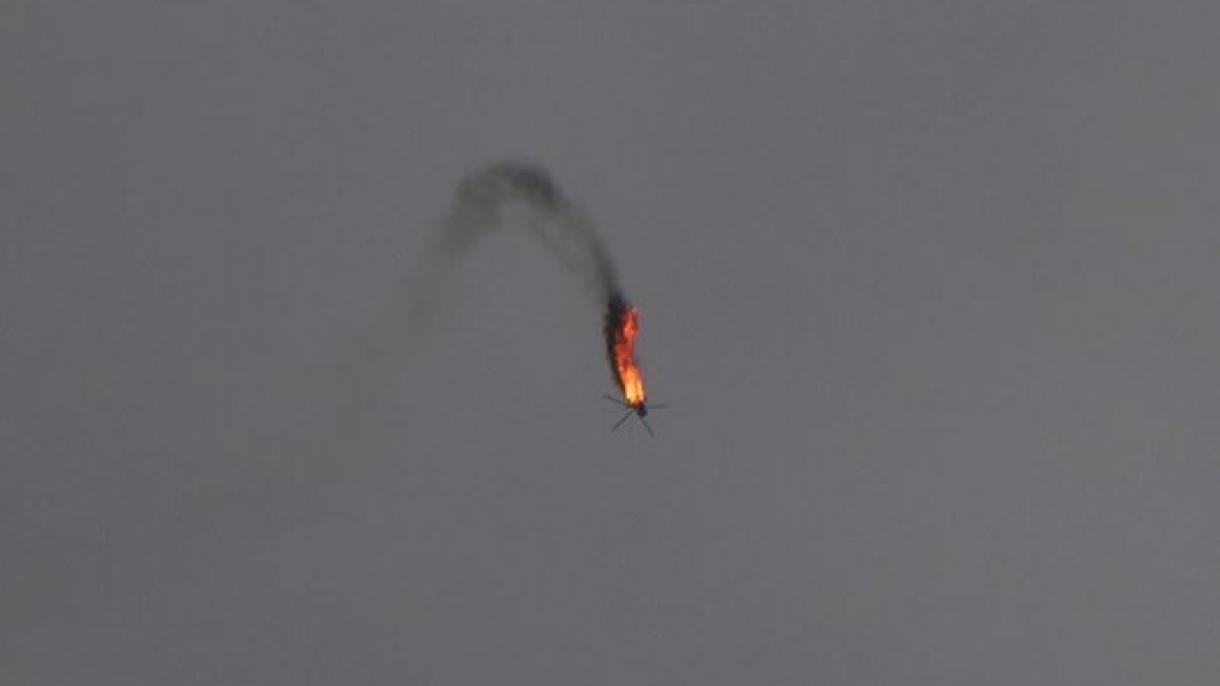 Bǝşǝr Әsǝd rejiminǝ mǝxsus helikopter vurulub