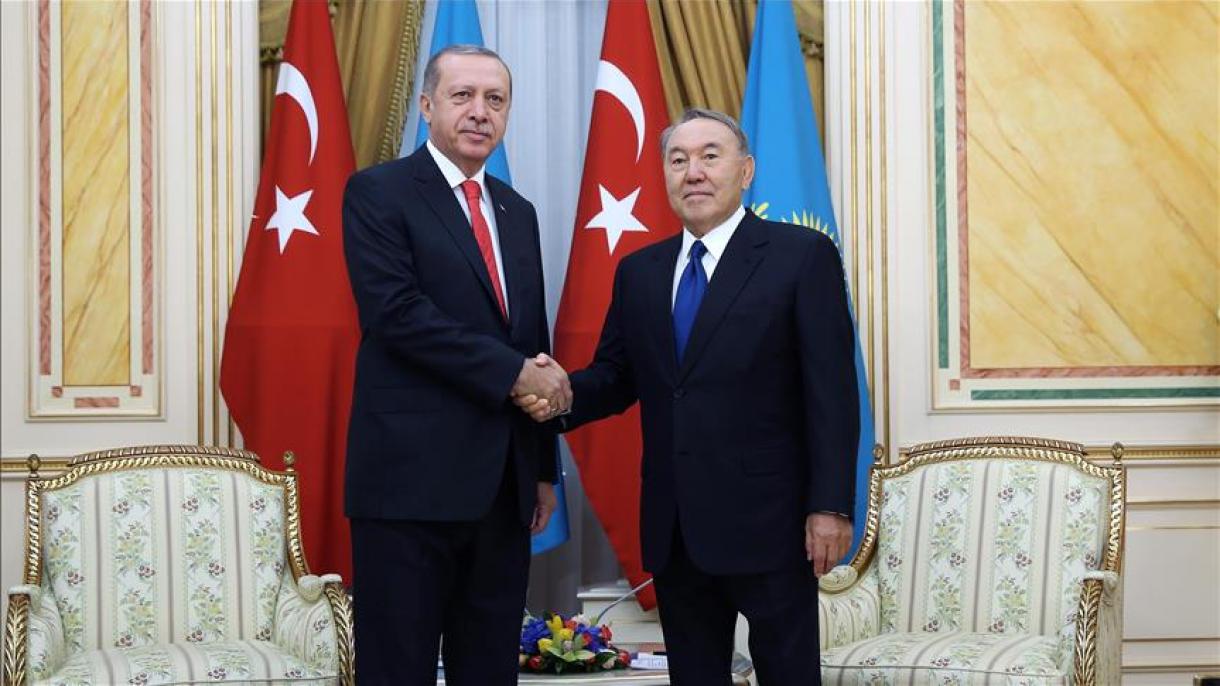 Prezident Erdog'an Qozog'istondagi rasmiy uchrashuvlarini boshladi