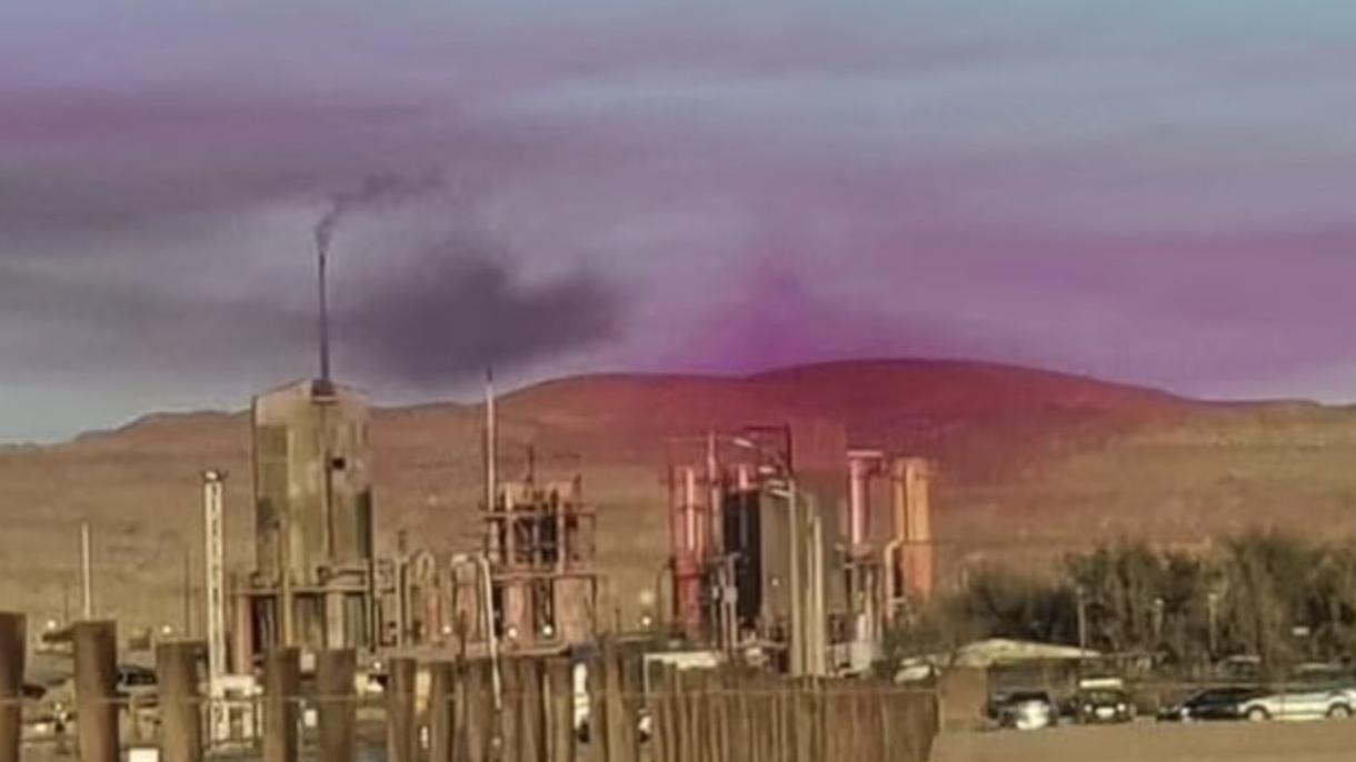 Una misteriosa nube púrpura aparece en el norte de Chile