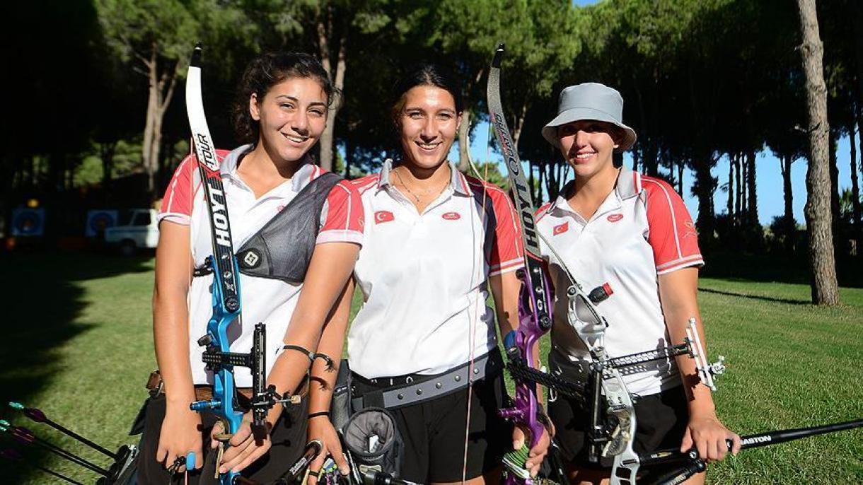 قهرمانی زنان ترکیه در رقابت‌های تیراندازی با کمان اروپا