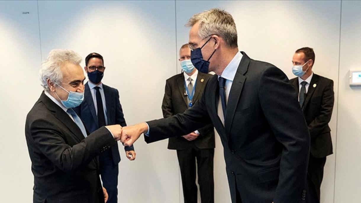دیدار ینس استولتنبرگ با فاتح بیرول رئیس آژانس بین‌المللی انرژی اتمی