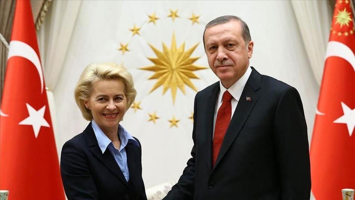 Erdogan aborda o Mediterrâneo Oriental e o problema da migração com Ursula von der Leyen